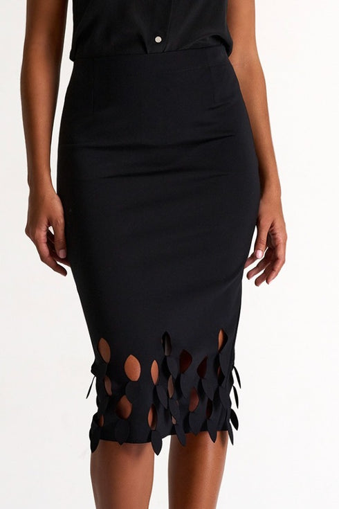 Shan Charlie-Rose Pencil Skirt With Cutouts - 52437-47-800
